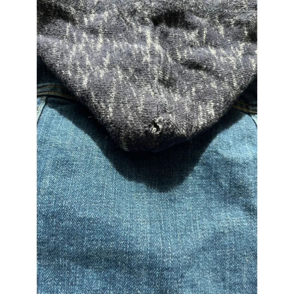 Genuine Kids from OshKosh Jacket Boys 4T Blue Denim Hooded Long Sleeve Winter